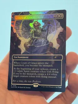 1X FOIL Court of Grace BORDERLESS MINT MTG Magic Secret Lair Commander Staple - Image 1