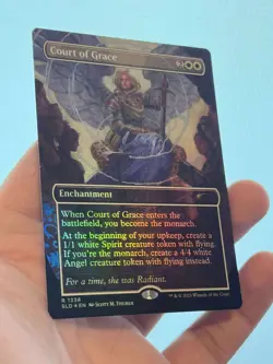 1X FOIL Court of Grace BORDERLESS MINT MTG Magic Secret Lair Commander Staple - Image 3