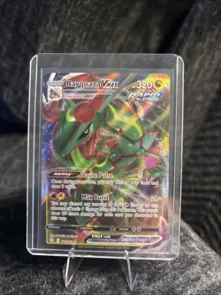 Pokemon TCG Rayquaza VMAX Holo Ultra Rare Card Evolving Skies 111/203 NM - Image 1