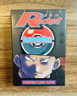 2000 Pokemon Team Rocket Theme Deck – Devastation (Sealed, w/ Acrylic Case) - Image 2