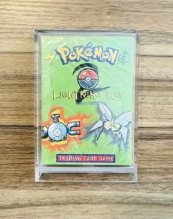 Pokemon Base Set 2 Theme Deck – Lightning Bug (Factory Sealed, w/ Acrylic Case) - Image 1