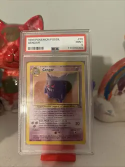 Pokemon 1999 Fossil Gengar 20/62 Holo Rare PSA 9 Unlimited Regular - Image 1