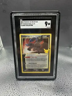 2021 Pokemon Celebrations Umbreon Gold Star Classic Collection Series #17 SGC 9 - Image 1