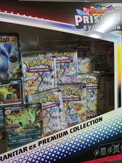 Pokemon Prismatic Evolutions Lucario EX & Tyranitar EX Premium Collection - Image 4