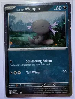 Pawmi #40 & Wooper #41 Rare Cosmos Holo Black Star Promo Pokemon Lot - Image 4