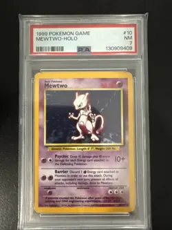 Mewtwo 10/102 Pokemon TCG 1999 Base Set Holo Unlimited Rare - Image 1