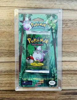 1999 Pokemon Jungle Blister Pack – Wigglytuff Artwork (Factory Sealed, w/ Case) - Image 1
