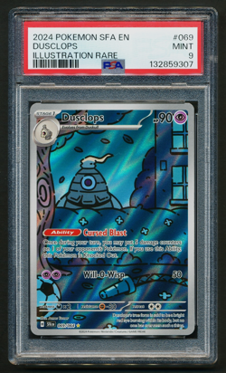 Dusclops 069/064 IR Illustration Rare Pokemon 2024 Shrouded Fable English PSA 9 - Image 1