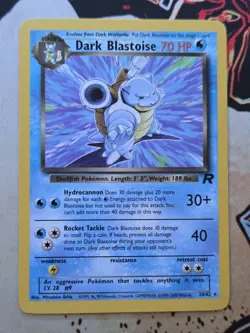 Dark Blastoise 20/82 Non-Holo Rare Team Rocket Vintage WOTC - Pokemon TCG - Image 1