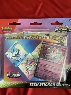 Pokemon Ascended Heroes Prismatic Tech Sticker 3-pack Bundle 📈📈 New SEALED - Image 3