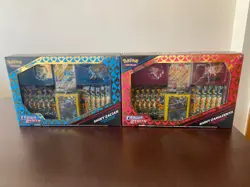 Pokemon TCG: Crown Zenith Shiny Zacian and Zamazenta Premium Figure Box SET *2* - Image 1
