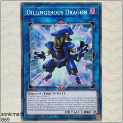 Dillingerous Dragon - DANE-EN041 - Common 1st Edition Yugioh - Image 1