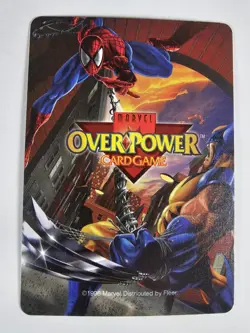 OverPower Marvel IQ Fleer 1996 Doctor Doom Hero Character Card Very Rare NM - Image 2
