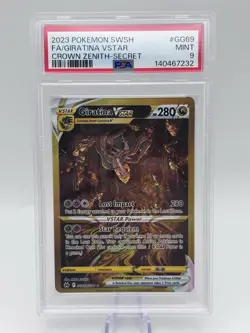 Pokemon Giratina VSTAR Holo Rare TCG Card GG69/GG70 Crown Zenith PSA 9 - Image 1