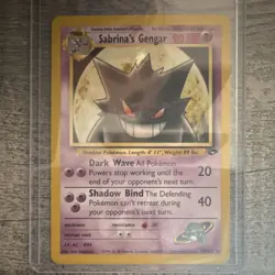 Pokemon Sabrina's Gengar Gym Challenge Rare 90 HP Card 29/132 Regular Wizards - Image 1