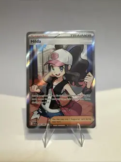 Pokemon TCG Hilda Trainer Card White Flare Full Art Ultra Rare SV 164/086 - Image 1