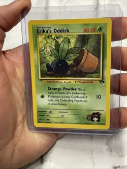 Erika's Oddish 70/132 - NM/MT - Gym Challenge Pokemon Card Nintendo Common WOTC - Image 1