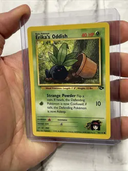 Erika's Oddish 70/132 - NM/MT - Gym Challenge Pokemon Card Nintendo Common WOTC - Image 2