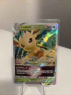 Leafeon Vstar SWSH195 NM Full Art Promo Rare Pokemon Card - Image 1