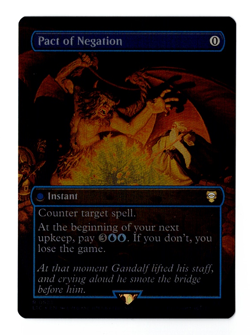 MTG Lord of the Rings Pact of Negation Borderless Hildebrandt Art Foil NBP - Image 1