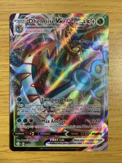 Pokemon TCG Dhelmise VMAX Shining Fates Holo Card Ultra Rare 010/072 - Image 1