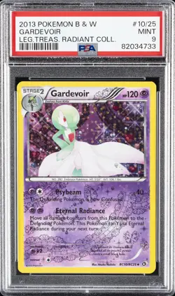2013 POKEMON B&W LEGEND TREASURES RADIANT COLL #RC10 GARDEVOIR PSA 9 - Image 1