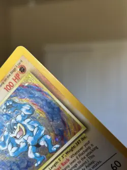 1999 Pokemon TCG Machamp Holo Rare Base Set 8/102 First Edition - Image 3