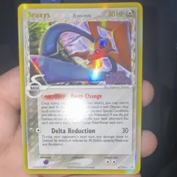 Pokemon Deoxys EX Holon Phantoms Delta Species Holo Rare 80 HP 4/110 2006 - Image 1