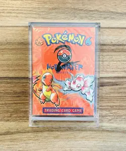 2000 Pokemon Base Set 2 Theme Deck – Hot Water (Factory Sealed, w/ Acrylic Case) - Image 1