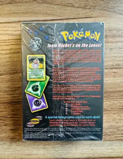 2000 Pokemon Team Rocket Theme Deck – Trouble (Factory Sealed, w/ Acrylic Case) - Image 3