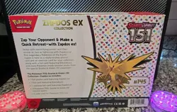 2x Zapdos 151 Ex Collection Boxes Factory Sealed Scarlet Violet Pokemon TCG 🔥 - Image 4