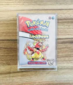 1999 Pokemon Fossil Theme Deck – Lockdown (Factory Sealed, w/ Acrylic Case) - Image 1