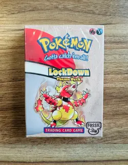 1999 Pokemon Fossil Theme Deck – Lockdown (Factory Sealed, w/ Acrylic Case) - Image 2
