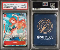 2022 ONE PIECE OP01-ROMANCE DAWN ALTERNATE ART-ERRATA #016 NAMI PSA 10 - Image 3