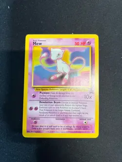 Mew Wizards of the Coast Promo #8 MOD Play NON HOLO Pokemon Trading Card Game - Image 1