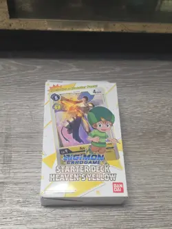 Digimon Card Game Starter Deck Heaven’s Yellow ST-3 Sealed Includes Booster Pack - Image 1