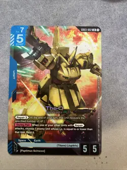 🔥 The-O Gundam Card Game . Steel Requiem GD03-002 LR - Image 1
