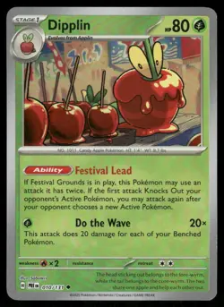 Pokemon Cards Dipplin 010/131 Reverse Holo Prismatic Evolutions Pokeball NM - Image 1