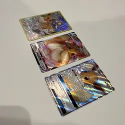 Pokemon Eevee VMAX GX Basic Holo Card Lot (3, English, 2022) - Image 1