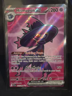 Mismagius EX 112/094 Phantasmal Flames Full Art holo Pokemon TCG Card - Image 1