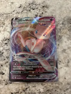 Pokemon TCG Fusion Strike Ultra Rare Holo Card Mew VMAX 114/264 SWSH08 - Image 1