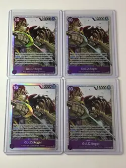 Gol.D.Rogers OP13-064 Carrying On His Will 4 Foil Card Play Set Lot One Piece - Image 1