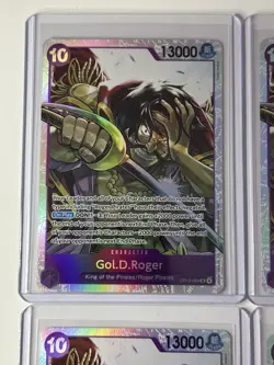 Gol.D.Rogers OP13-064 Carrying On His Will 4 Foil Card Play Set Lot One Piece - Image 2