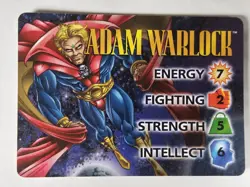 OverPower Monumental Marvel 1997 Adam Warlock Hero Character Card Very Rare NM - Image 1