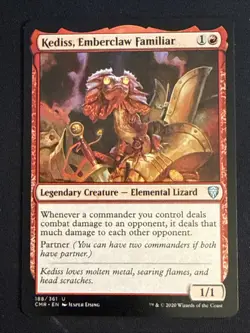 1x Kediss, Emberclaw Familiar (188) Commander Legends LP MTG Magic x1 MKE - Image 1