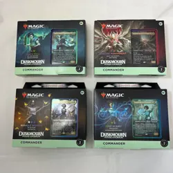 Magic The Gathering Duskmourn House of Horror Commander Deck Set of 4 New Sealed - Image 1