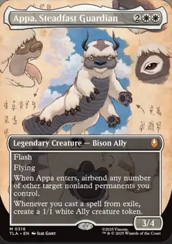 Appa, Steadfast Guardian (Borderless) Avatar: The Last Airbender Regular - Image 1