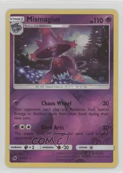 Mismagius Reverse Foil Pokemon Sun & Moon Crimson Invasion #40 - Image 1
