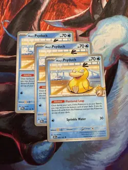 Pokemon TCG Misty's Psyduck Destined Rivals Lot 3 Non Holo - Image 1