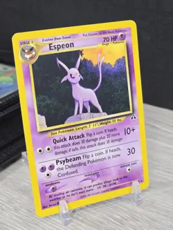 Pokemon Card Espeon 20/75 Rare Neo Discovery 2001 Non Holo Rare Vintage NM - Image 1
